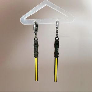 Yellow Lightsaber Earring